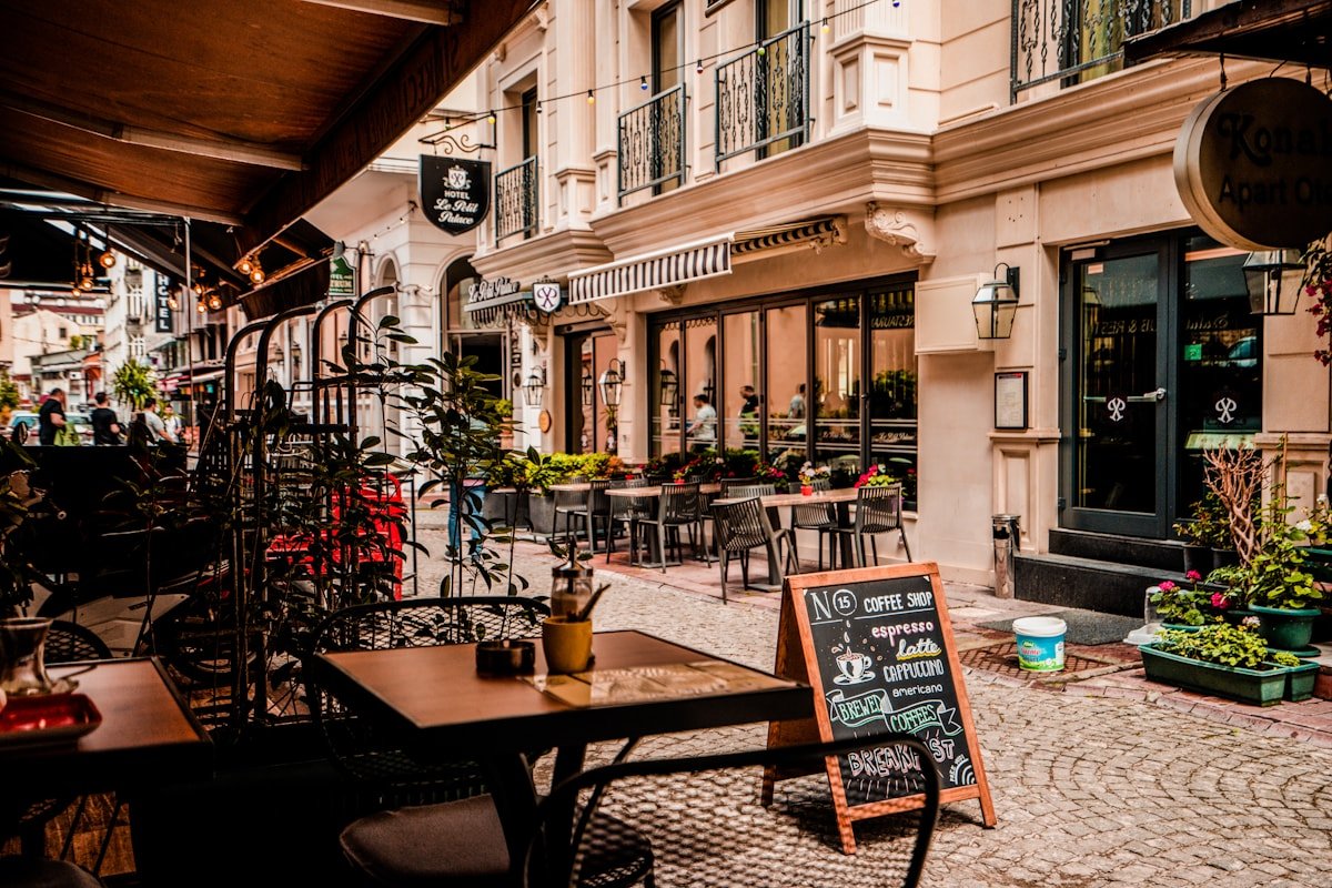 Monaco's Cafe seating area